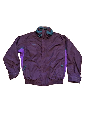 Columbia Jacket Mens Medium Purple Aztec Print Ski Parka Retro USA Made Shirt Me - Image 1 of 4