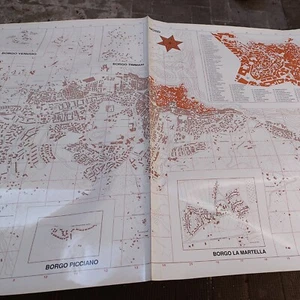 Matera due mappe cartina stradario scala 1: 1500 dell'anno 1989 - Bild 1 von 7