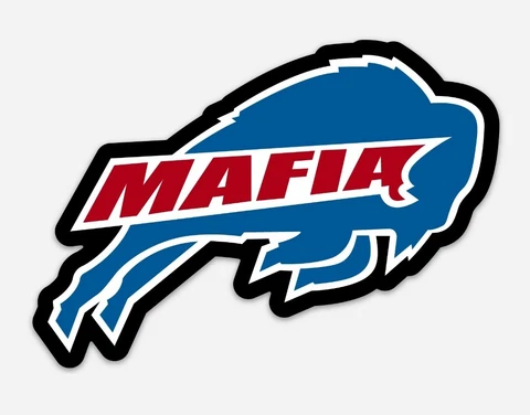 LARGE Buffalo Bills MAFIA Premium Vinyl MAGNET - NFL Fans of The Buffalo Bills Cover