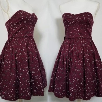 NWT Jack Wills NWT Dark Academia babydoll strapless mini dress size 6 - Image 1 of 4