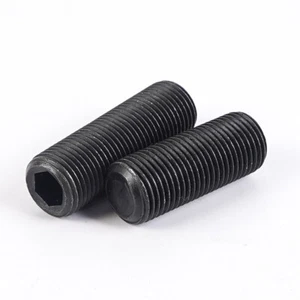 Allen Key Grub Screw Cup Point Socket Fine Thread Screws Black M6 M8 M10 M12 - Picture 1 of 6