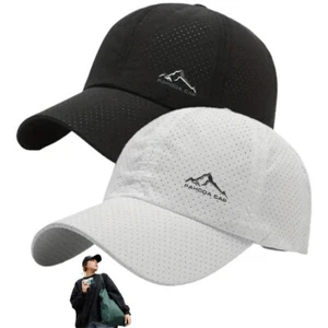 2Pcs Fashion Summer Outdoor Baseball Hat for Men Women Running Visor Cap Fishing - Picture 1 of 14