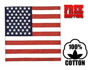 5 USA American Flag Bandannas Bandana Fast Shipping 100 % Cotton !!! - Picture 1 of 3