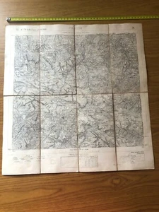 ANTICA CARTINA GEOGRAFICA CARTA TOPOGRAFICA PRAZZO 1880 ACCEGLIO PIETRAPORZIO - Imagen 1 de 6