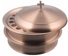 Communion Ware 2 Holy Wine Serving Trays with A Cover - Stainless Steel (Copper)
