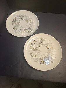 Stetson Marcrest Vintage Gay Nineties Oven Proof Bread Plates 9.5" Set of 2 - Picture 1 of 6