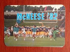 CFB 1982 MCNEESE STATE COWBOYS Football Schedule College FB