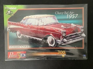 VTG 1957 Chevy Bel Air 1:24 Model Car 3D Puzzle Wrebbit 300 Pcs NEW SEALED - Picture 1 of 4