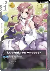 Overflowing Affection - GD01-118 Beta casi nuevo - Juego de cartas coleccionables Gundam - Imagen 1 de 1