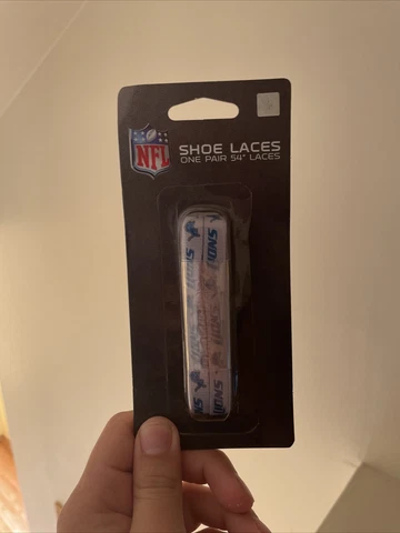 Detroit Lions Shoe Laces Strings NFL Team Colors 54" One Pair Lace Ups Cover