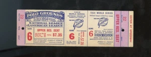 1954 World Series Game # 6 Proof Full Ticket | Polo Grounds - Picture 1 of 2