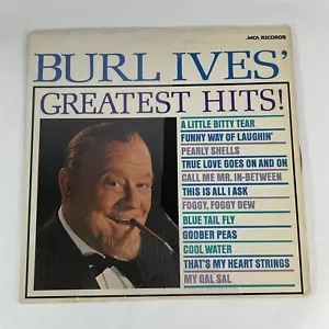 Burl Ives Greatest Hits LP Album MCA 12" 33 RPM Vinyl Record - Picture 1 of 6