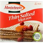 Matzo Thin Salted Case of 12 X 10 Oz by Manischewitz