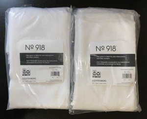 Sheer Voile Mallory Rod Pocket Curtain Panel, 59" x 96", White 2 Panels - Picture 1 of 7