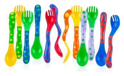 Nuby Spoons and Forks, 4 Count - Image 1 of 4