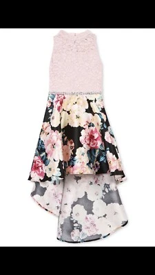 Vestido rosa floral Speechless para niñas talla 14 especial de Pascua graduación Foto 1 de 4