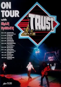 TRUST - 1982 - Plakat - Iron Maiden - In Concert Tour - Poster - Picture 1 of 1