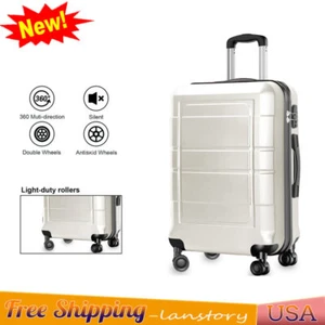 20 Inch Hardside Carry On Luggage Spinner Wheel Suitcase w/ TSA Lock Travel US - Picture 1 of 6