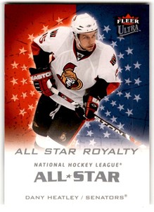 2008-09 Ultra All-Star Royalty Dany Heatley #ASR9 Ottawa Senators