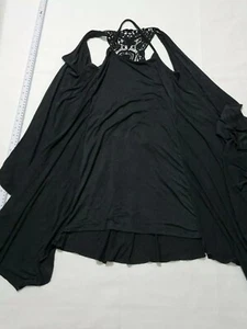 Damen Top Apricot Gr. XS transparenter Rücken mit Spitze Flair Seiten schwarz N.o 2723 - Bild 1 von 10