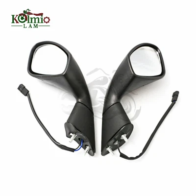 Fit For Aprilia 2009-2016 2010 2011 2012 RSV4 Turn Signal Rear View Mirrors - Image 1 of 4