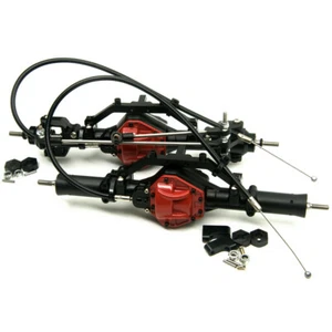 Alloy Front Axle/Rear Axle Set w/ 4WD Differential LOCK For 1:10 RC AXIAL SCX10 - Picture 1 of 15