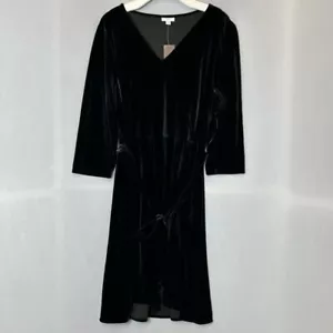 J.Jill Dress Womens XL Black Faux Suede - Picture 1 of 13