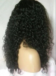 parrucche frontali in pizzo morbide ricce indiane remy 100% colore capelli umani 1# 1b# 2# 4# 1b-30# - Foto 1 di 9