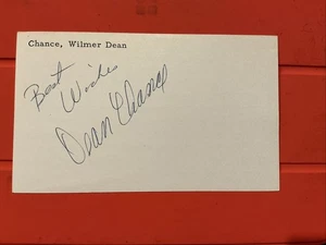 Dean Chance🔥🔥MLB Debut: 1961 Los  Angeles Angels 🔥🔥Autograph 🔥🔥 - Picture 1 of 1