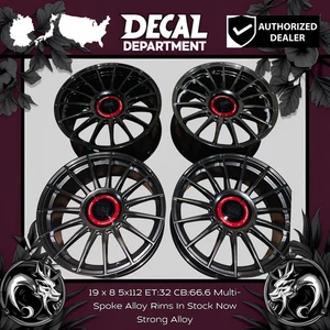 4PCS 19 x 8.5 5x112 ET:32 CB:66.6 Black Aftermarket Wheels Rims Fits A1, A3, A4 - Bild 1 von 1