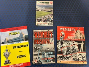 4x Vintage Sportheft Konvolut - Wembley - Fußball - Rugby - Cricket selten - Bild 1 von 5