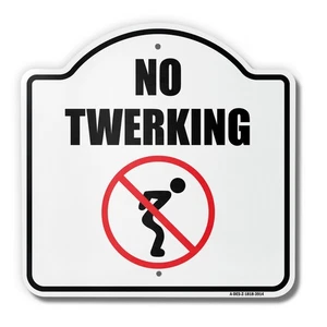 Insegna Architettonica Alluminio Calibro Pesante No Twerking 18" X 18" - Foto 1 di 4