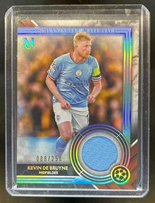 2022 Topps Museum UEFA Kevin De Bruyne Meaningful Material Single Jersey #8/250 - Image 1 of 2