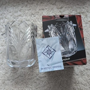 Bohemian Crystal Ice Bucket Wine Vase Ballerina Vintage - Picture 1 of 9