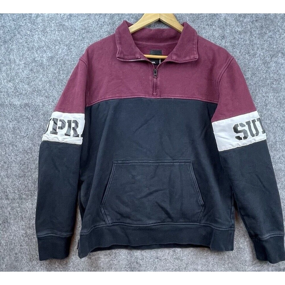 Толстовка мужская Supra средний цвет блок руки с надписью логотип - Изображение 1 из 4