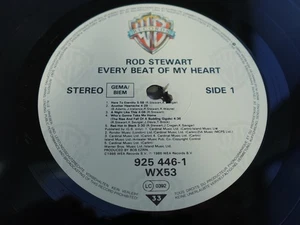 Rod Stewart EVERY BEAT OF MY HEART 1986 EU LP 1st Press MINT AUDIO HEAR - Picture 1 of 24