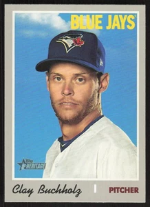 2019 Topps Heritage Clay Buchholz #572 Toronto Blue Jays - Picture 1 of 2