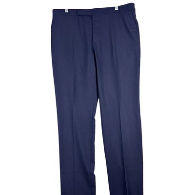 Polo Ralph Lauren Connery Pants Mens 44R 38x39 Navy Wool Dress Slacks Italy - Image 1 of 4