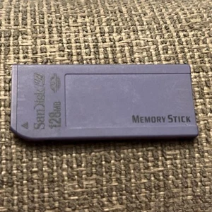 SanDisk Memory Stick 128MB SDMS-128 Kamera Speicherkarte für Sony getestet&funktionstüchtig - Bild 1 von 2