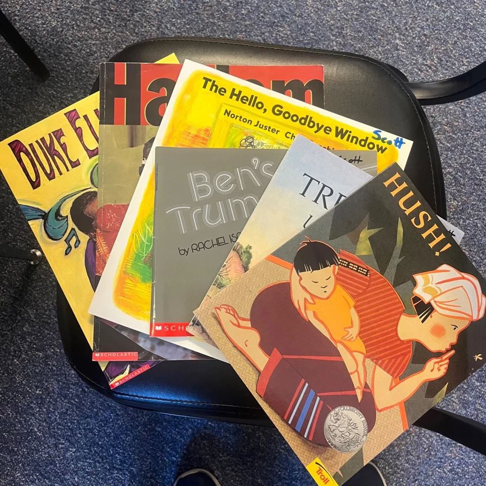 6 Caldecott picture book set, K-2, Multicultural, award winners - Image 1 of 4