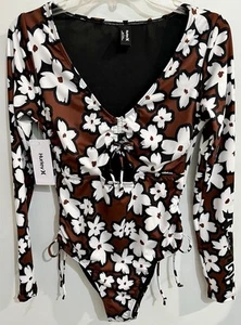 HURLEY Women’s Size S Long Sleeve One-Piece Swimsuit Rashguard - Picture 1 of 12