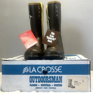 全新 Old Stock By Lacrosse Outdoorsman 橡胶鞋 尺码 7 — 第 1/4 张图片