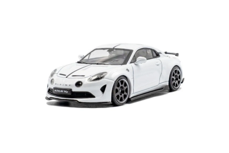 Alpine A110 RADICALE 70 2024 Bianco Modellino Auto 1:43 Solido - Immagine 1 di 4
