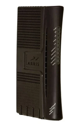 Arris TM604G DOCSIS 2.0 Touchstone Telephony Cable Modem - Black - Image 1 of 2