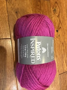 Patons Inspired Fuchsia Tourmaline 150g Wool Blend Knitting & Crochet Yarn - Picture 1 of 3