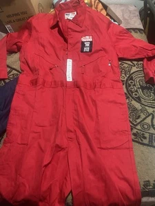 WALLS FR Flame Resistant Insulated Work Overalls Heavy Red Mens 54 Tall NWT’s - Picture 1 of 5
