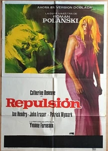 Repulsion ORIGINAL Spanish '74 POSTER Roman Polanski Jano Catherine Deneuve art - Picture 1 of 5