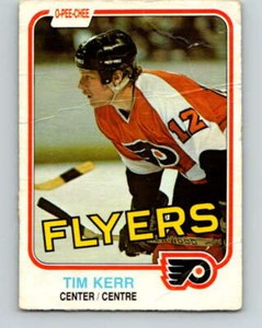 (HCW) 1981-82 O-Pee-Chee #251 Tim Kerr  RC Rookie Philadelphia Flyers V11683