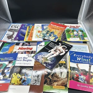 25 5th Grade Reader book lot of PB books kids learning Mixed GOOD See Note - Picture 1 of 7