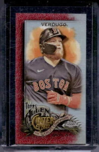 2022 Topps Allen & Ginter Chrome #186 Alex Verdugo Mini Red Refractor #/5 - Picture 1 of 2